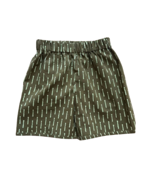 block print kids shorts