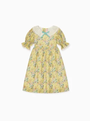yellow floral dress