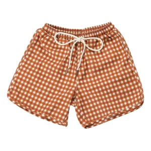 check swim shorts