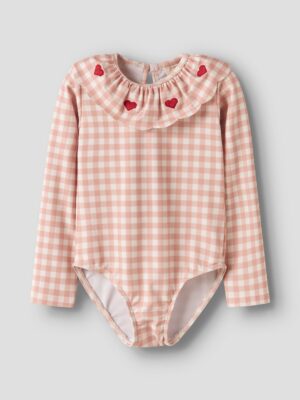 heart gingham swimsuit
