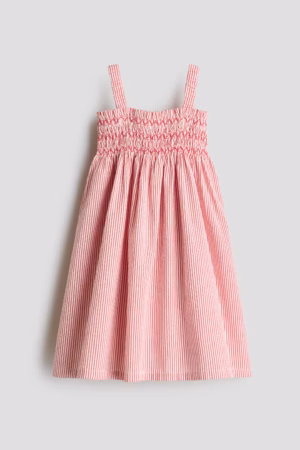 red striped smock strappy dress