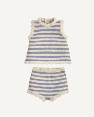 knit top and baby bloomers set