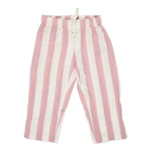pink striped seersucker trousers