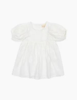 white linen girls dress