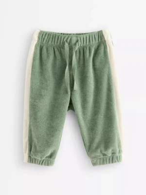 green terry joggers