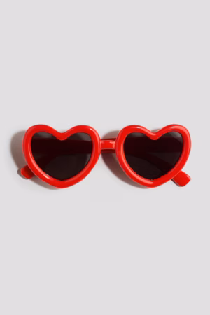 red kids heart sunglasses