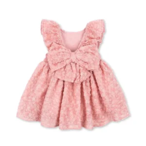 pink bow party dress