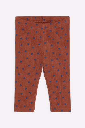 polka dot rib leggings
