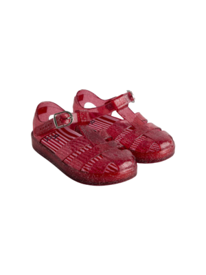 red kids jelly sandals