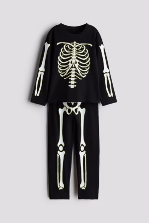 kids skeleton pyjamas
